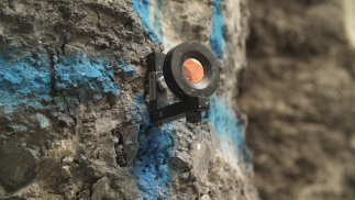 Prisms on the pile face