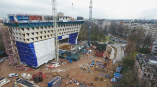 Het nieuwe provinciehuis in Antwerpen nauwkeurig opmeten